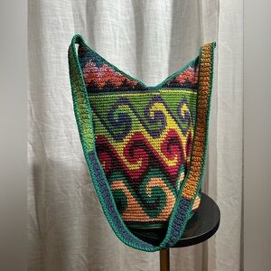 Handcrafted Multicolor Woven Shoulder Bag